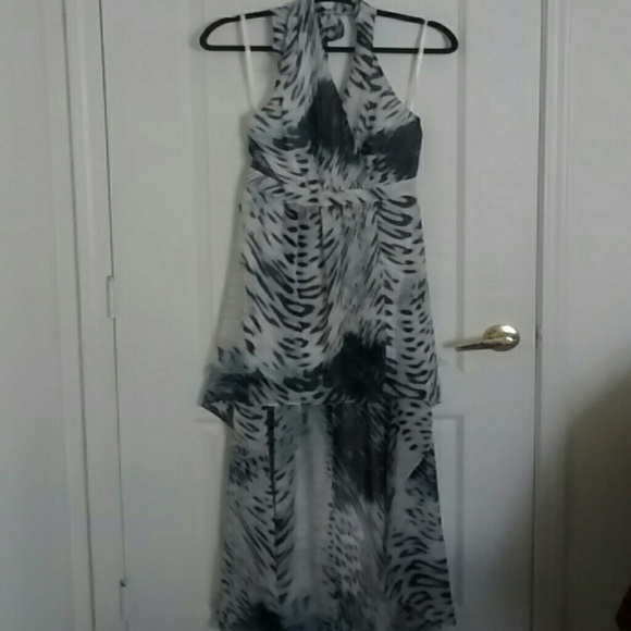 bebe hi low dress nwt