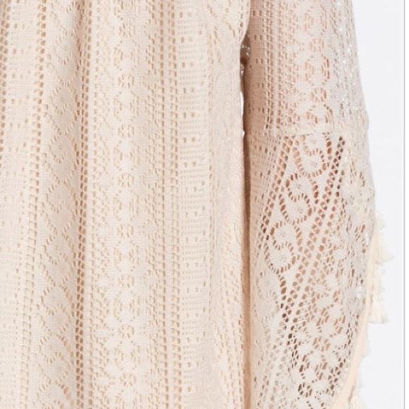 Off the shoulder tassel lace dress - Picture 4 of 4