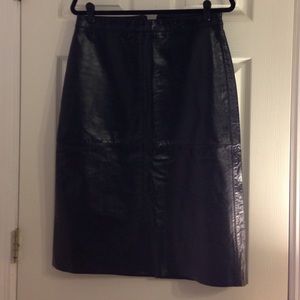 NWOT GAP Black Leather skirt