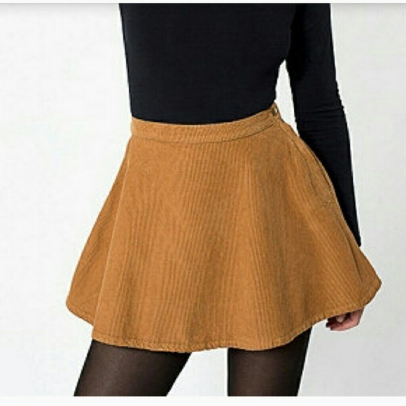 Corduroy circle skirt