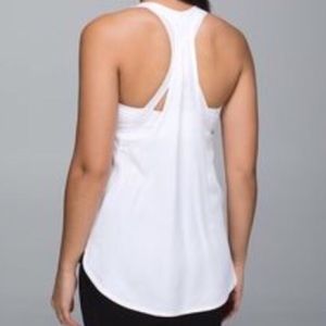 White Lululemon principle tank