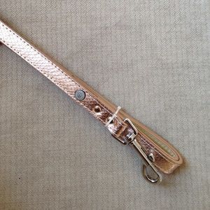 Blush, rose gold, metallic girl AKC dog leash. NWT