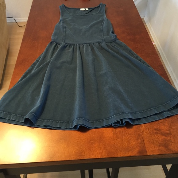 above the knee BP S demin-looking skater dress