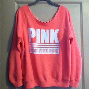 VS pink crew neck sweatshirt MED