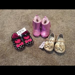 Baby Girl Shoes 6-12mo and size 5