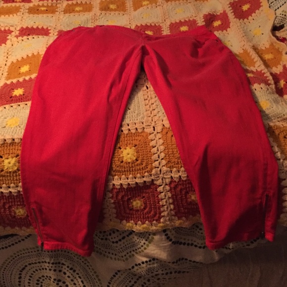 Lane Bryant Anklet Jean w/ Zippers Fashion Color