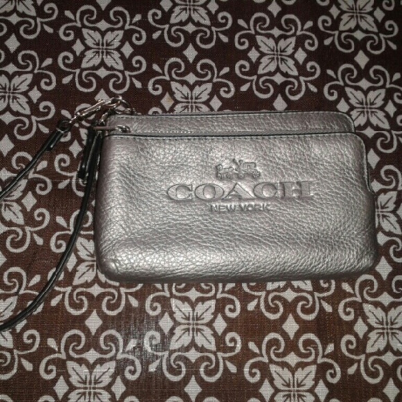 Coach Metallic Wristlet