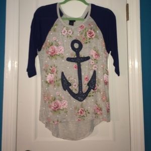 Anchor Baseball tee