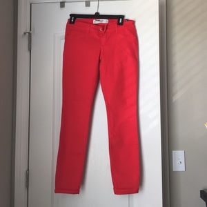 Ruby Red Abercrombie jeans.