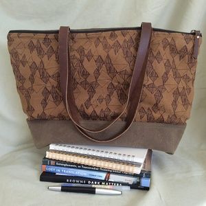 Handcrafted Linen & Waxed Canvas Tote