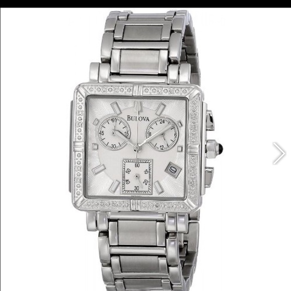 Bulova Diamond Accented Chronograph Watch