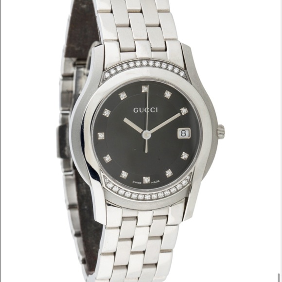 Gucci Diamond Stainless Steel Watch