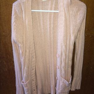 Pink cardigan