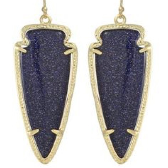 ✨✨ FOUND✨✨ Kendra Scott Blue Goldstone earrings! - Picture 1 of 2