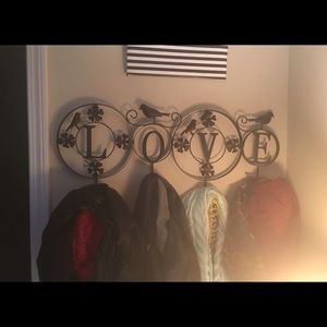 ‼️sold on MERCARI‼️LOVE coat hanger