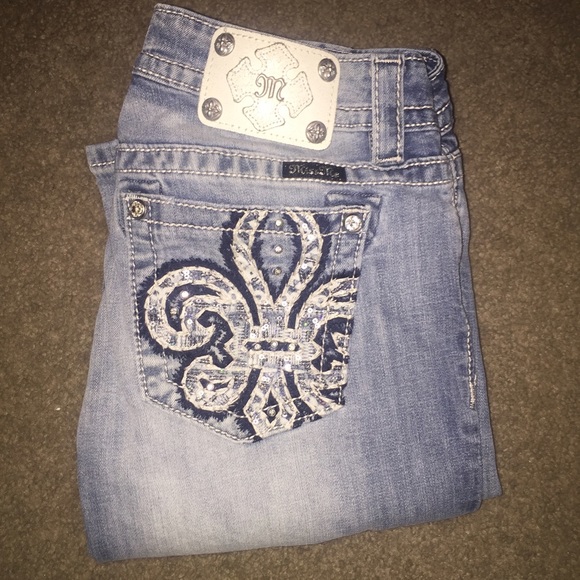 🚫SOLD🚫Miss Me sequin pocket jeans