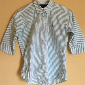 Never wore Polo Women's Baby blue dress shirt