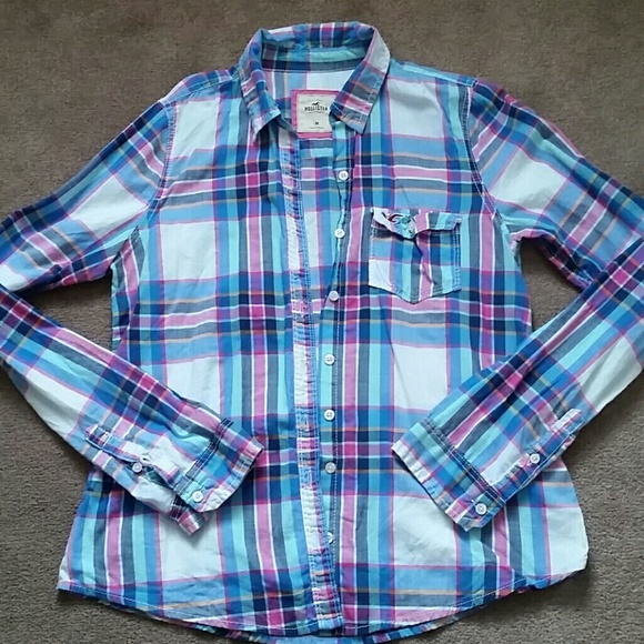 Plaid hollister button up