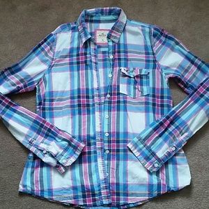 Plaid hollister button up