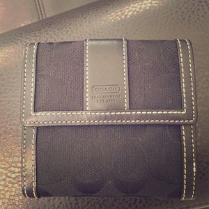 Black coach wallet