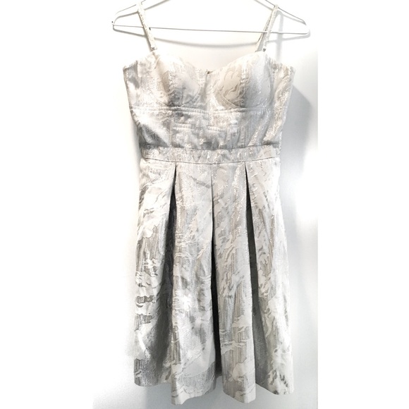 Aiden Mattox metallic cocktail dress