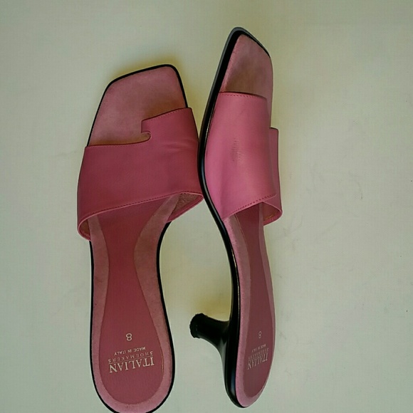 Italian Shoemakers Kitten Heel Slides