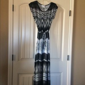 Black and White Maxi Dress