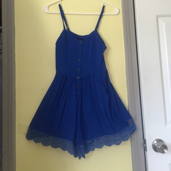 Fun & Flirty Royal Blue Romper