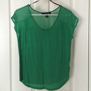 Green blouse