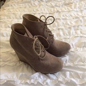 Wedge booties, forever 21 size 6