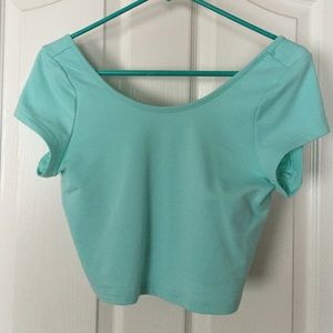 Mint crop top