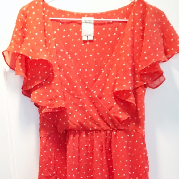 Ali Ro ruffle sleeve dress