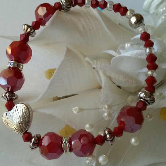 RED crystal bracelet