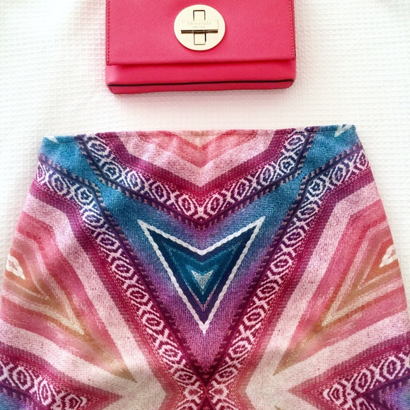 Super Cute Printed Pencil Mini Skirt by Zara