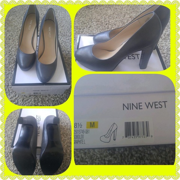 Grey Nine West Pump