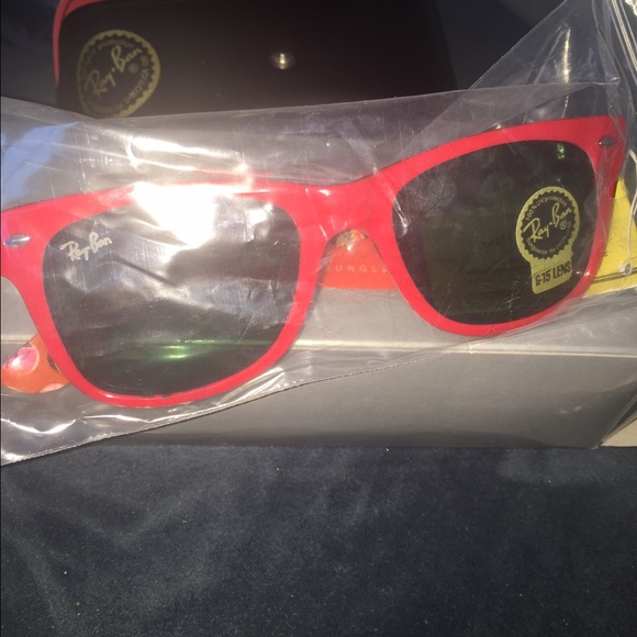 Red Womens Genuine Ray Bans! Brand New!