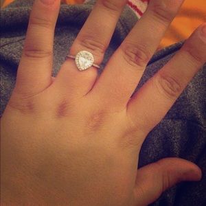 Sterling Silver, cubic zirconia ring