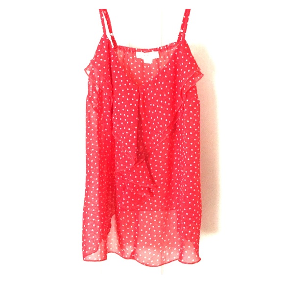 Red polka dot shirt