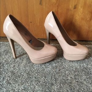 Nude high heels