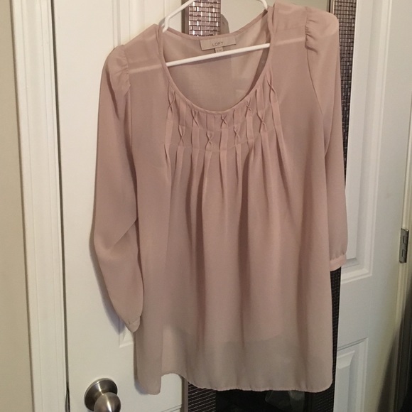 light pink blouse