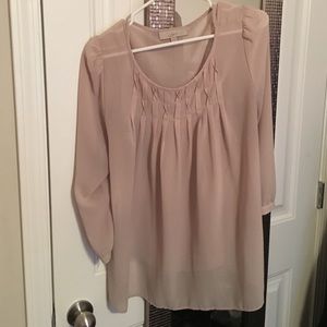 light pink blouse