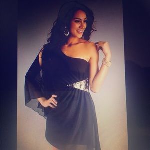 Classy and sexy satin dress!