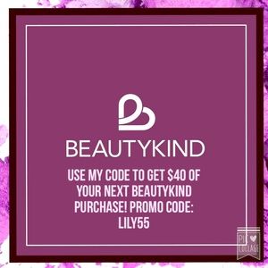 Use the code "Lily55" for 40$ off!!