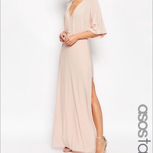 ASOS TALL Kimono Plunge Maxi Dress