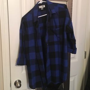 blue boyfriend flannel