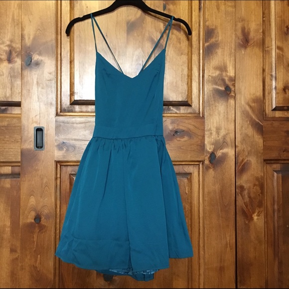 Teal Tobi formal mini dress