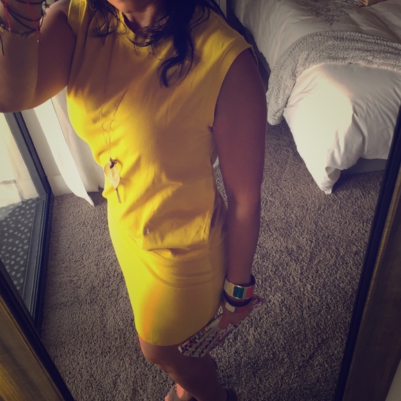Kate Spade Mustard cotton dress