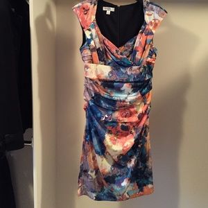 Evening colorful Ivy & Blu silk dress size 6