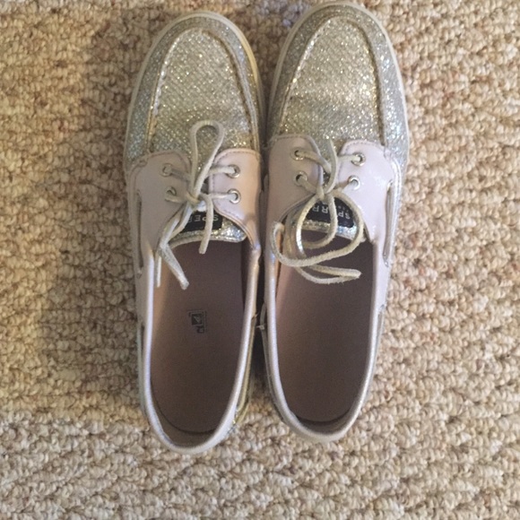 Sparkly Sperry shoes