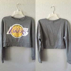 NBA LA Lakers - Long Sleeve Crop Top Sweater